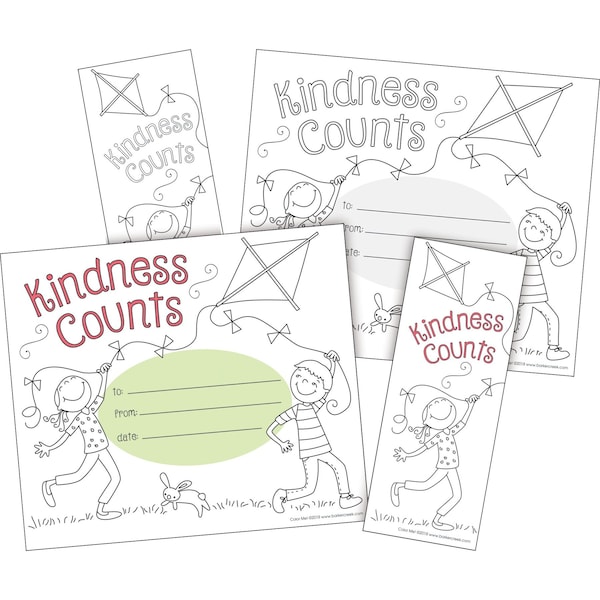 Color Me! Kindness Counts Awards & Bookmarks Set, 60/Set